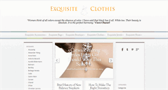 Desktop Screenshot of exquisiteclothes.net