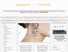 Tablet Screenshot of exquisiteclothes.net